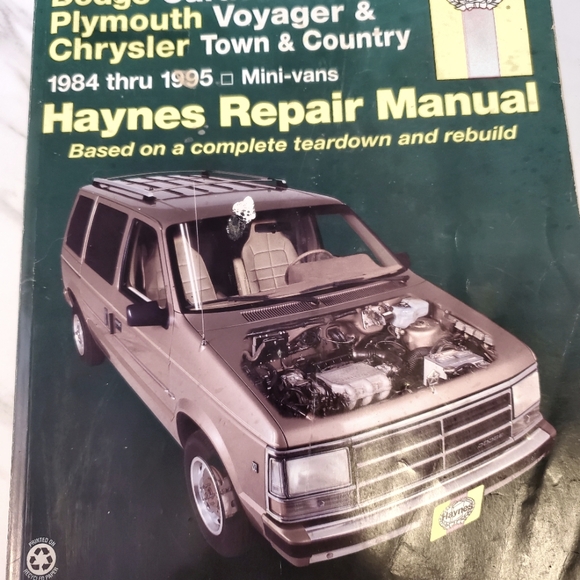 Haynes Repair Other - Haynes Manual Repair Kit,Dodge Chrysler And Plymouth 1984-1995
